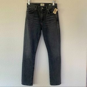 Citizens of humanity straight leg washed  grey jean size 24 soft and stretchy